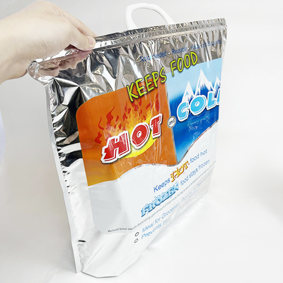 アイス クリームは熱く冷たい絶縁された袋、アルミニウムEPEの熱食料雑貨のトート バックを運ぶ