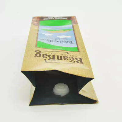 空気弁が付いている密封された食糧粉の茶くだらないコーヒー豆のアルミ ホイル包装袋