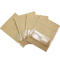 窓の食糧イヤリングの宝石類の包装を用いるブラウン/白いクラフト紙のk袋