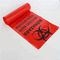 24 x 31inのプラスチック赤いBiohazardのごみ袋は療養所の使用を転がす