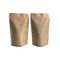 ブラウン生物分解性自動防漏式のクラフト紙の乾燥した食品包装袋PLA