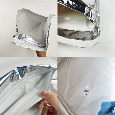 シルバー アルミホイール 隔熱袋 船舶 小型 温度敏感品 隔熱金属封筒 冷たい物